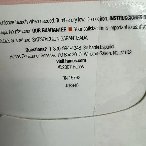 Vintage Hanes Womens Sporty Cotton Briefs Underwear 3 PACK SIZE 7 2007 DEADSTOCK - Picture 4 of 5